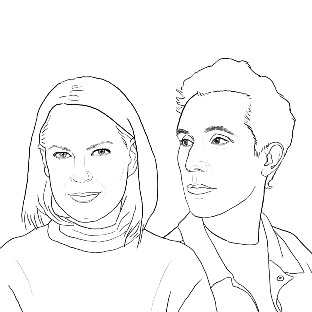 Sabine Marcelis and Paul Cournet
